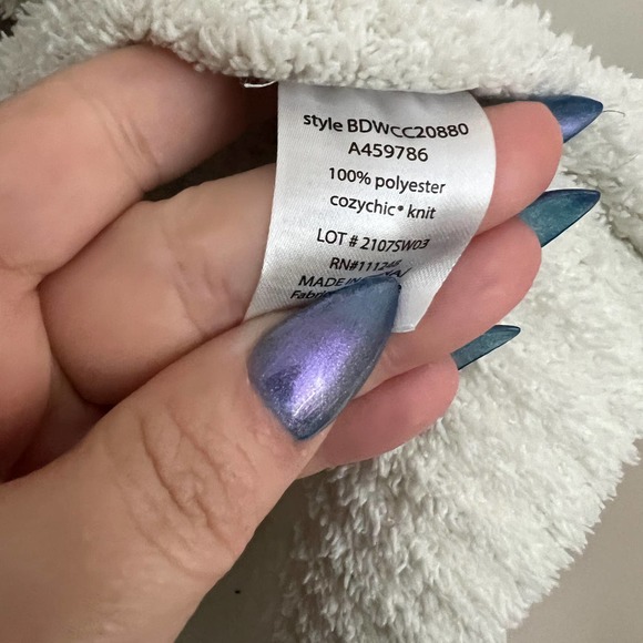 Barefoot dreams cozychic cable cardigan size large - Picture 3 of 8